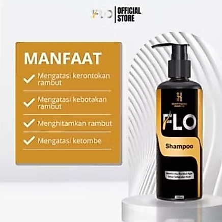 FLO Shampo - Vitamin Rambut untuk Membantu Mengurangi Rontok penumbuh rambut dan Ampuh Membasmi Keto