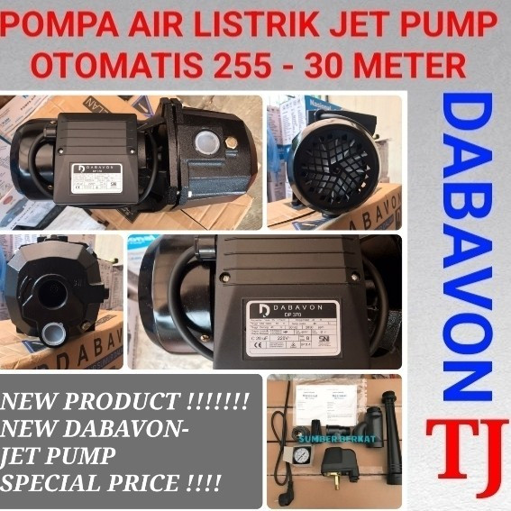 POMPA AIR JET PUMP DABAVON SNI BERGARANSI TANPA TABUNG / JETPUMP Mantap