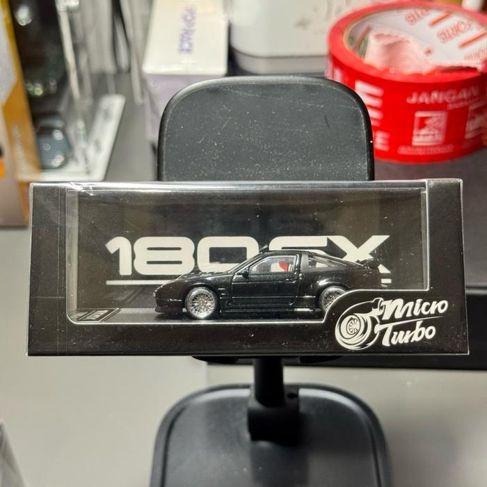Micro Turbo 1/64 Nissan 180sx Hitam Black New Segel