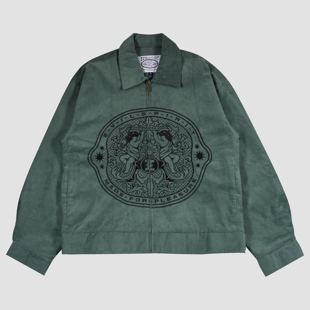 EVILSPIRIT JACKET CORDUROY - ELTIFA GREEN UNISEX