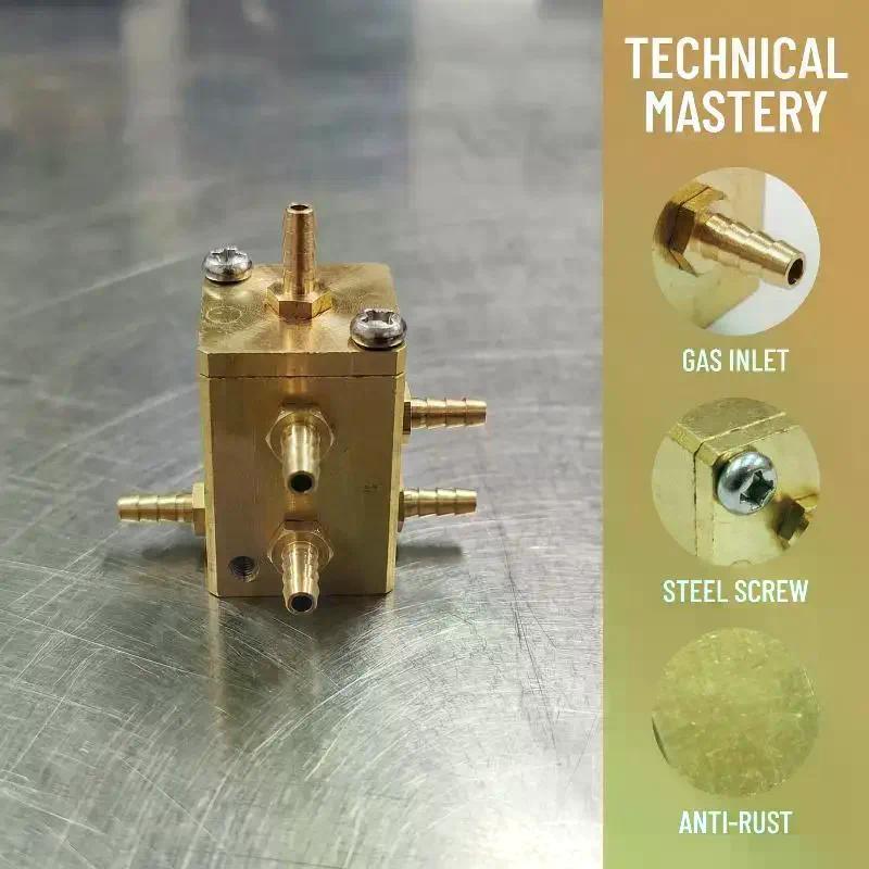 Hexagonal Air Water Valve for Dental air Unit Professional Pressure Regulator Parts for Dental Clini