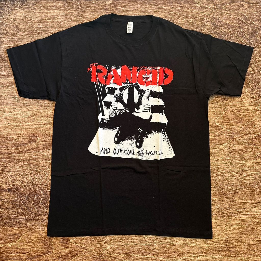 KAOS BAND OFFICIAL RANCID - OUT COME THE WOLVES TSHIRT ORIGINAL MERCHANDISE
