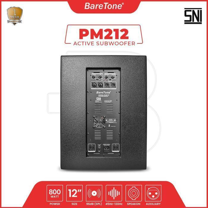 SUBWOOFER AKTIF BARETONE 12 INCH PM212 SUBWOOFER BARETONE ORIGINAL