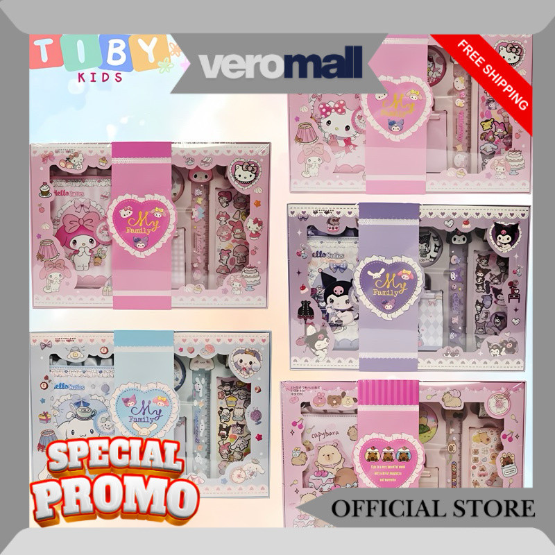 GB02 / Notebook Gift Box / Hadiah Notebook (TERMURAH) / Gift Set Notebook Sanrio / Set Alat Tulis Se