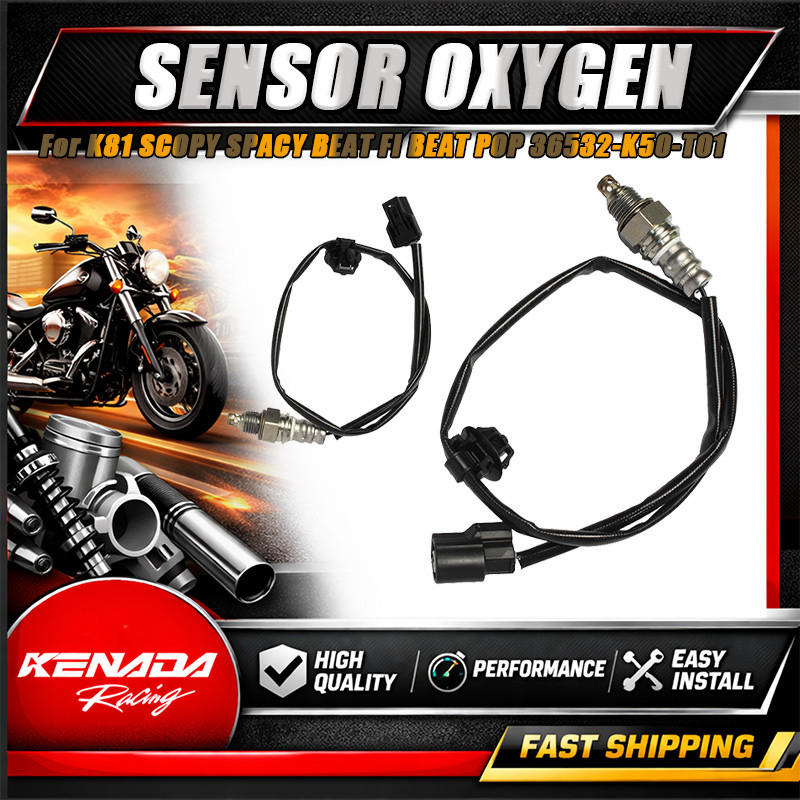 Sensor Oksigen Sensor O2 Knalpot Kabel Soket 36532-K50-T01 Untuk BeAT POP eSP K61 2014-2019 BeAT Spo