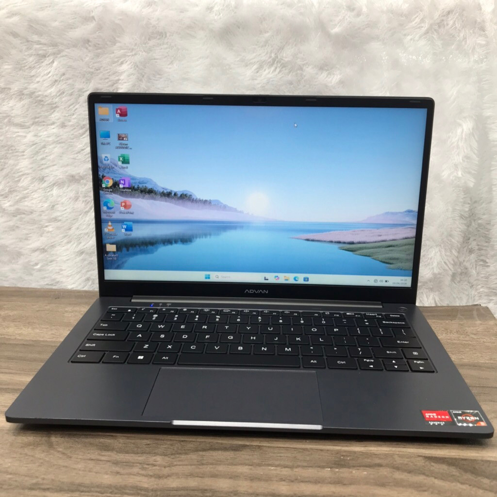 Laptop Advan Terbaru AMD RYZEN 5-3500U RAM 8GB SSD 256GB Windows 11 Second premium
