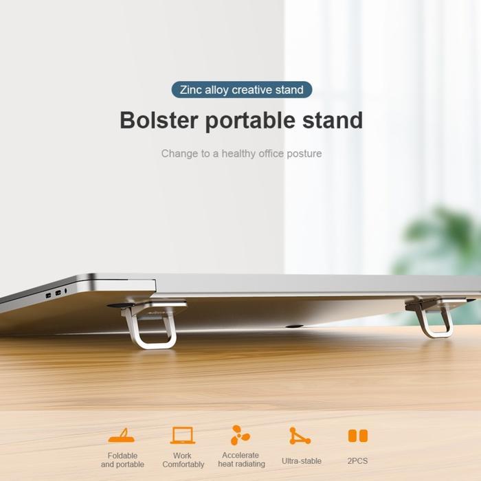 Nillkin Bolster Plus Stand Holder Laptop Macbook Notebook - BOLSTER, SILVER