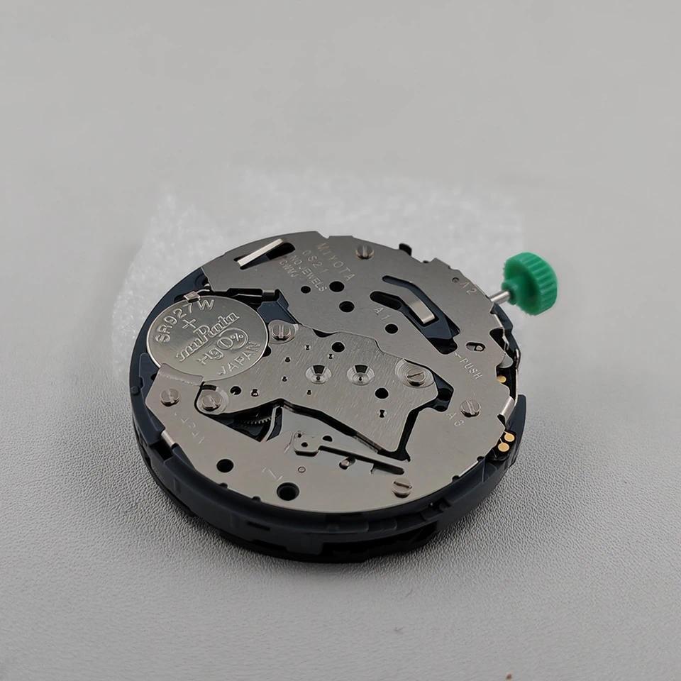 Japan Genuine Miyota 0S21 Quartz Watch Movement Mofication Watch Replace OS21 Mechanism with Battery