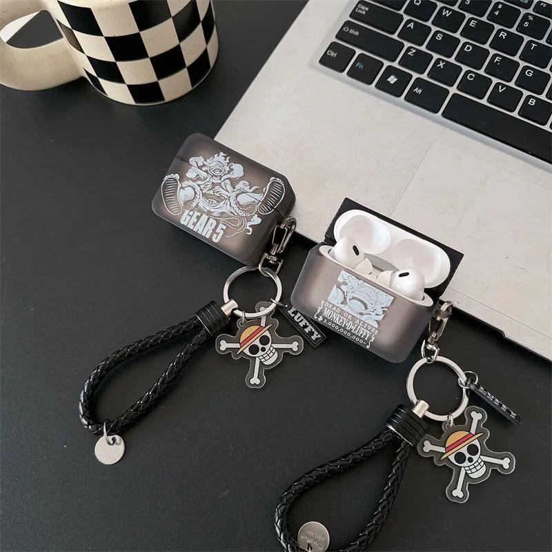 For Airpods 4 Case,3D One Piece Luffy 3D Anime Protective TPU Earphone Cover For Airpods Pro 2/Airpo