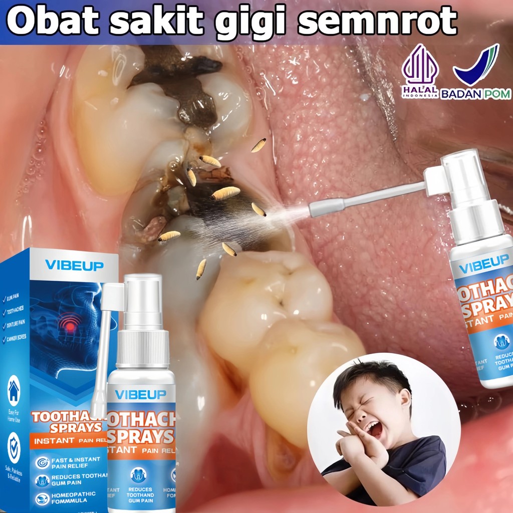 Toothache Spray Obat Sakit Gigi 20ml Obat Sakit Gigi Semprot Obat Sakit Gigi Berlubang Obat Sakit Gi