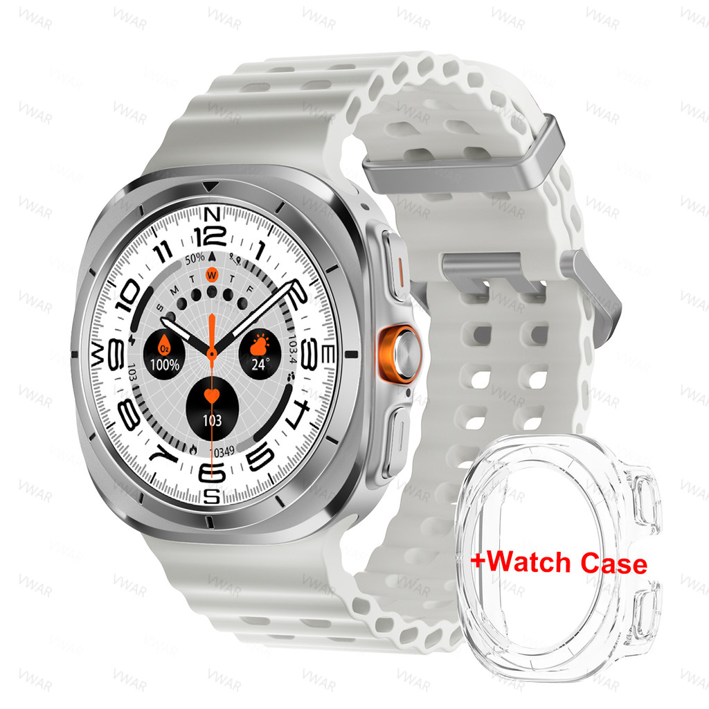 Vwar Watch 7 Ultra Smart Watch 47mm IP68 Waterproof Bluetooth Call Compass Smartwatch for Men Women 