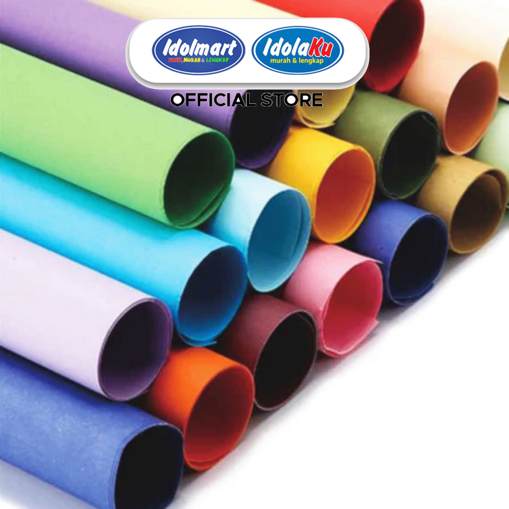 

IDOLMART Kertas Manila Warna Kertas Hias Kerajinan Sekolah & Dekoras