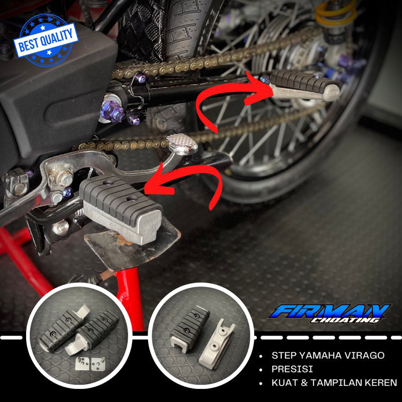 pijakan kaki postep FootStep Footstep Yamaha Virago Rc Kualitas Terbaik Pnp Rx King Rxs Vega FizR Ju