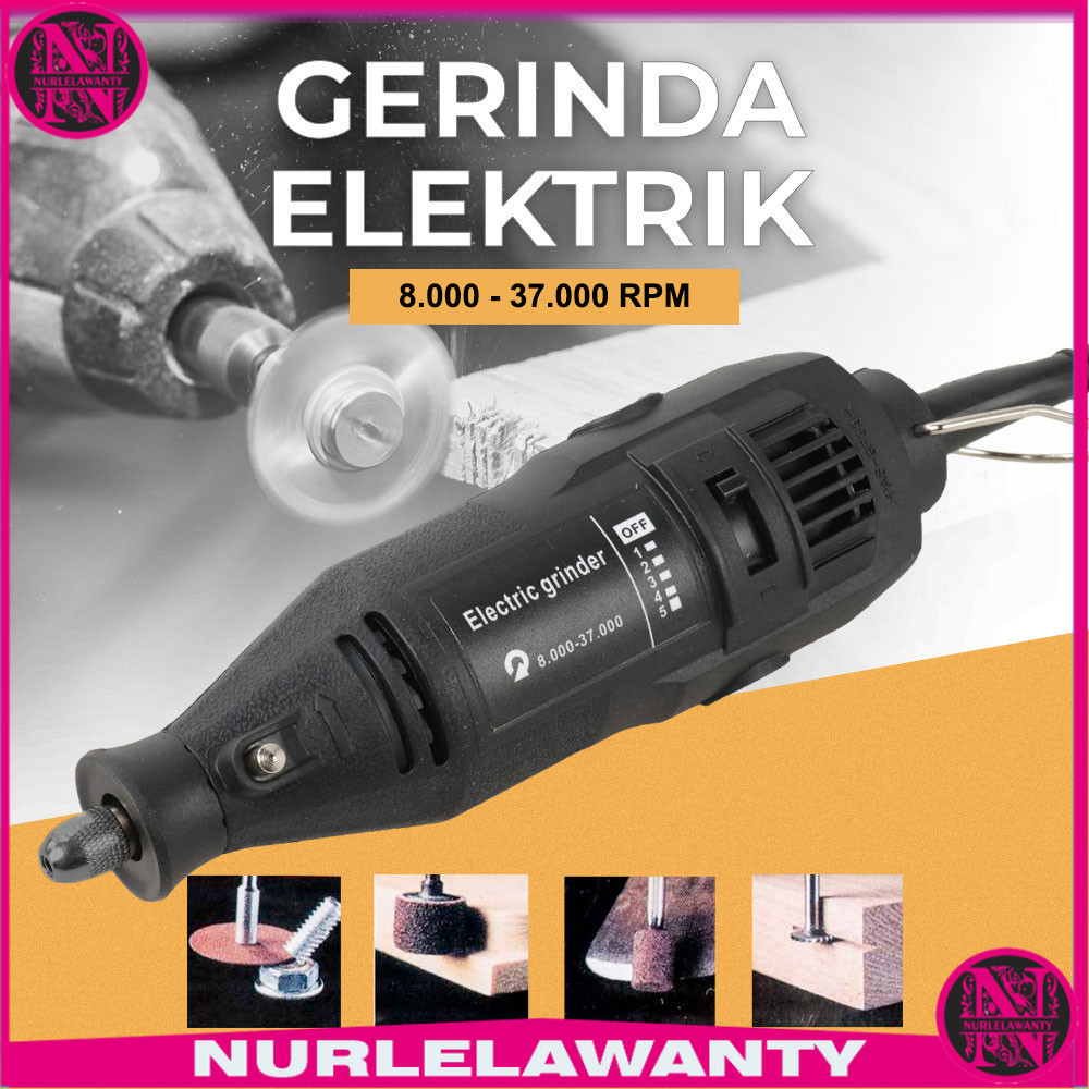 

- Gerinda Elektrik Mini 8000-37000 RPM - F0130 -
