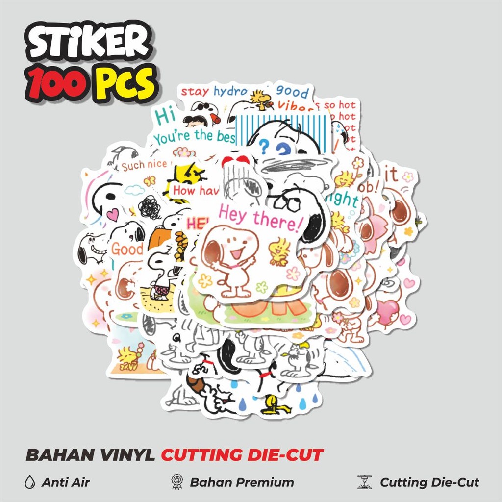 

Terbaru! 50 pcs Stiker Kartun Snoopy V10 Dekorasi Lucu Kreatif untuk Notebook, Skateboard, HP