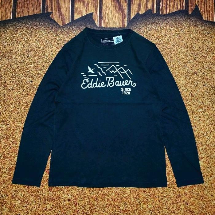 kaos lengan panjang EDDIE BAUER long sleeve casual size M