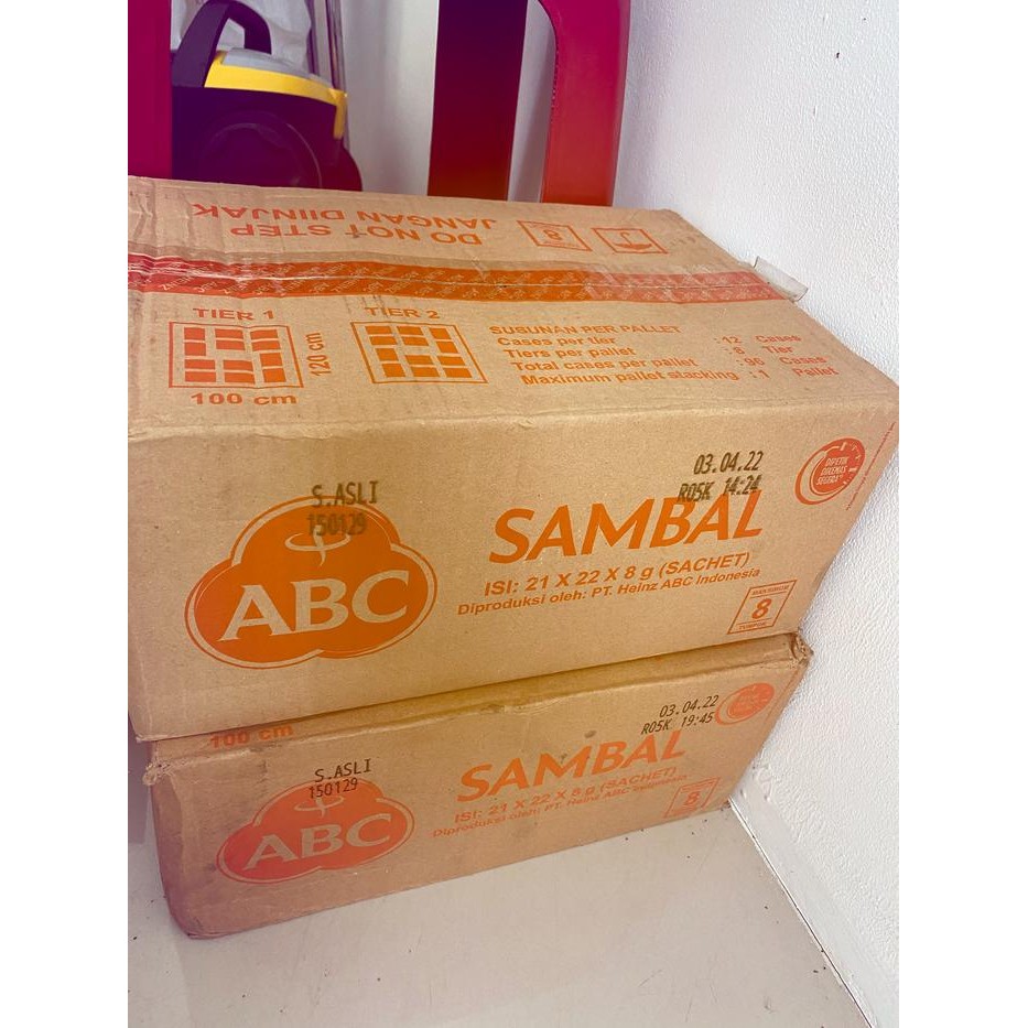 

HOT PRODUK sambal abc sachet 8gr kemasan dus