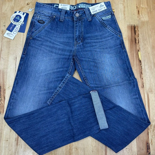 Celana Jeans Panjang Pria CEVIRo Original – Resleting Belakang, Kualitas Premium