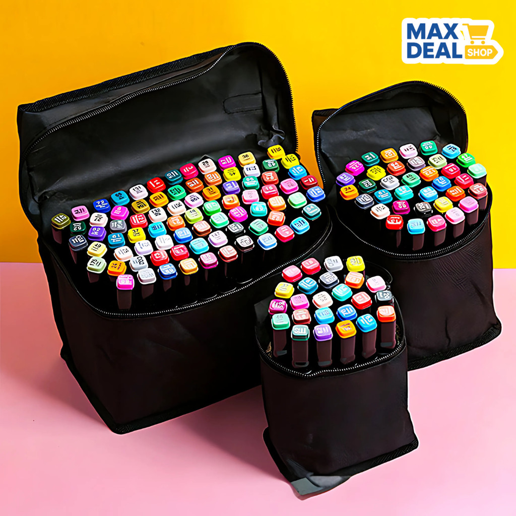 

Spidol Dual Side Fine Art Marker Brush Double Tip 1.0mm 6.0mm 48 Warna - CY-006