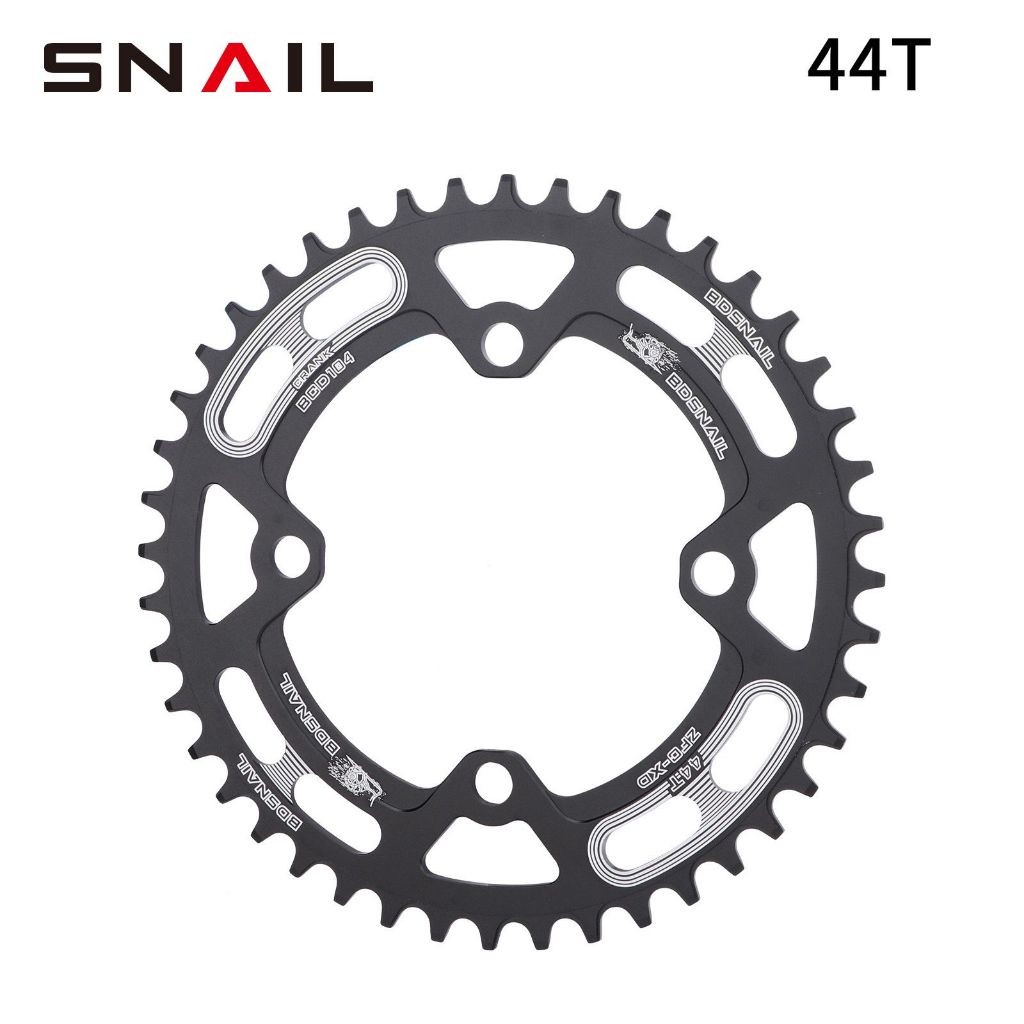 Chainring Snail BCD 104 Narrow Wide 44T 46T 48T 50T Bulat Untuk Single Chainring Original