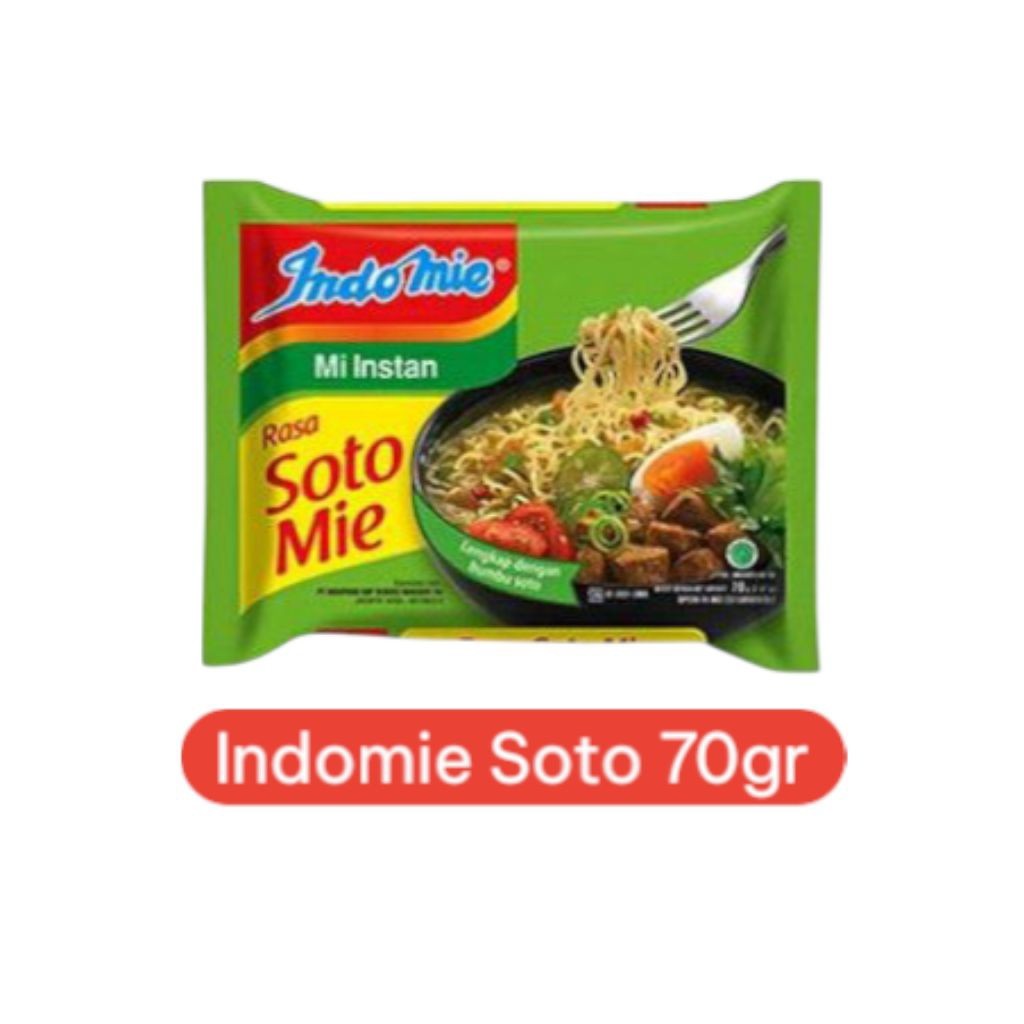 

Indomie Soto 70gr – Mie Instan Kuah Segar Gurih dengan Aroma Khas Soto