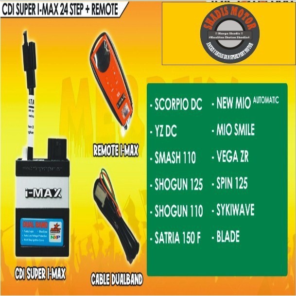 CDI BRT Dual Band I-Max Plus Remot Motor Shogun 125