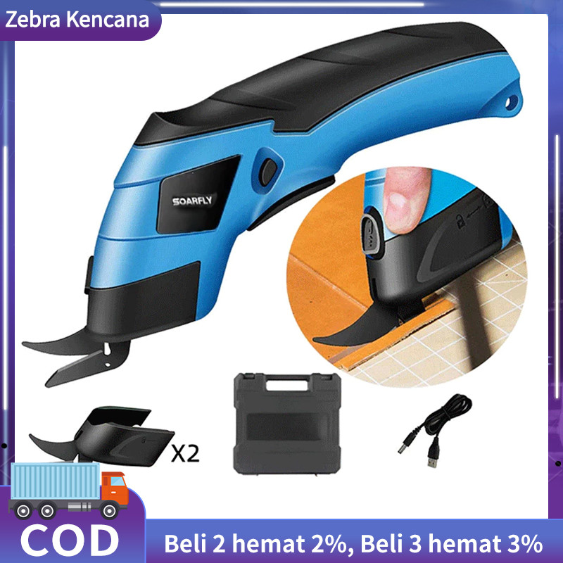 

Handheld Pemotong Kain Elektrik 3.6V/2000mAh Gunting Elektrik Pemotong Kain Rechargeable Potong Kain Elektrik 10000r/min