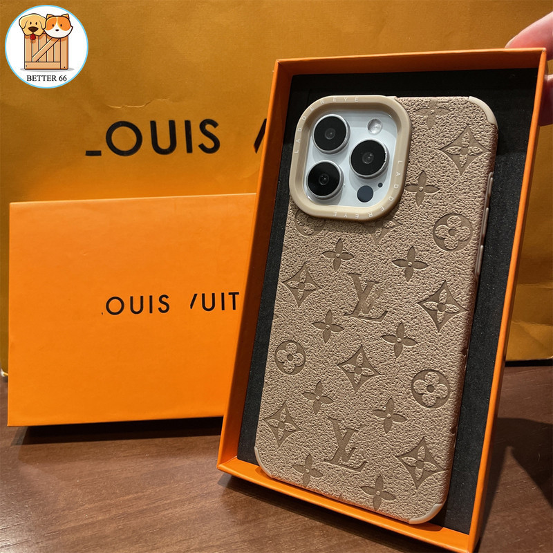 ￥ Luxury and luxurious LV old flower lychee patterned iPhone case suitable for iPhone 16 12 13 14 15