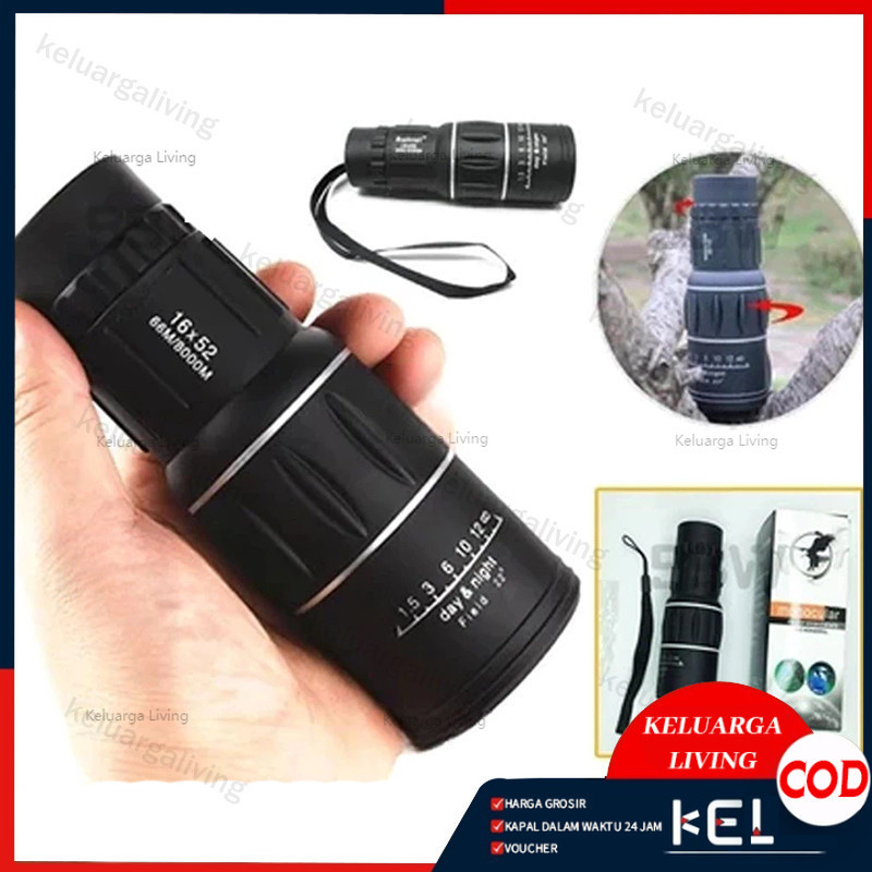 Teleskop Lensa Zoom HP Monokular Teropong Jarak Jauh Peralatan Focus TEROPONG JARAK JAUH 10000 m SIA