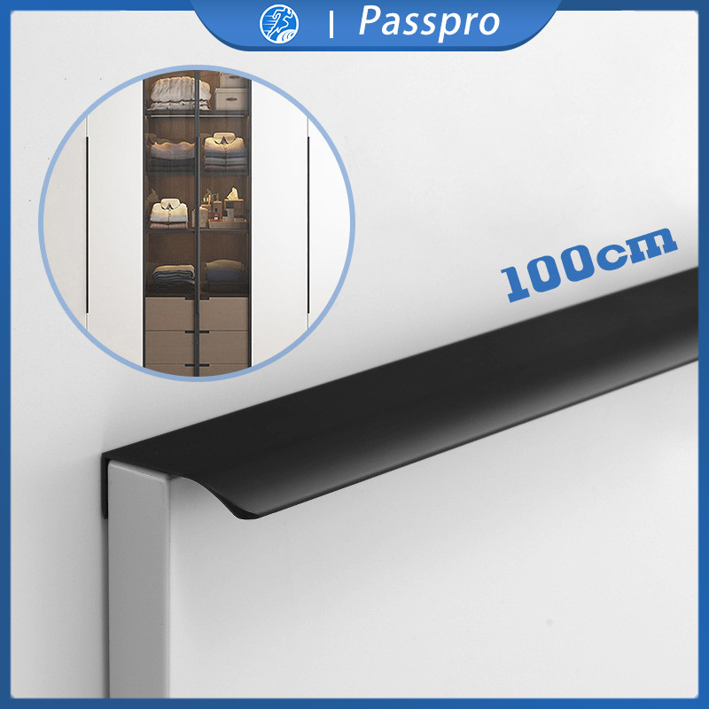 1 m Tarikan Lemari Dapur Handle Lemari Minimalis Gagang Pintu Lemari Tarikan Pintu Hitam Gagang Lema