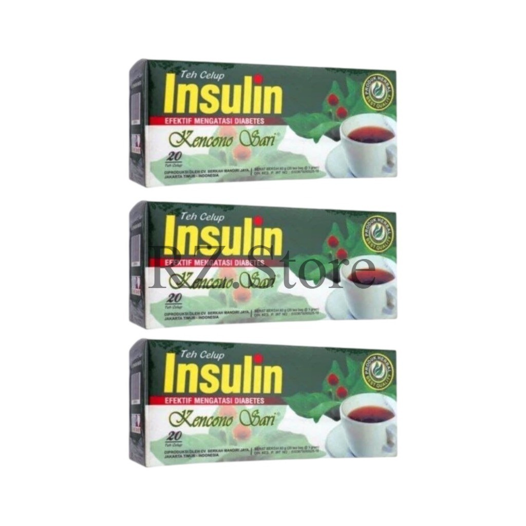

3 PCS Kencono Sari Teh Herbal Celup Daun Insulin – Sehatkan Gula Darah & Pencernaan