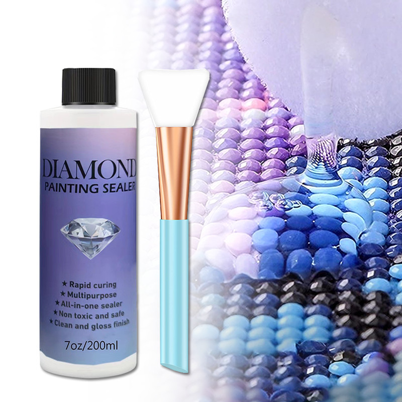 

200ml Lem Segel Lukisan Berlian / Lem Lukisan Diamond Painting Sealer / DIY Diamond Painting Conserver Sealing Glue