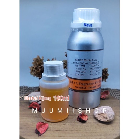 BIBIT PARFUM Kasturi Kijang (Keva) Murni 100ml BRUTE MUSK/Minyak Bibit Kasturi Putih 100ml Murni