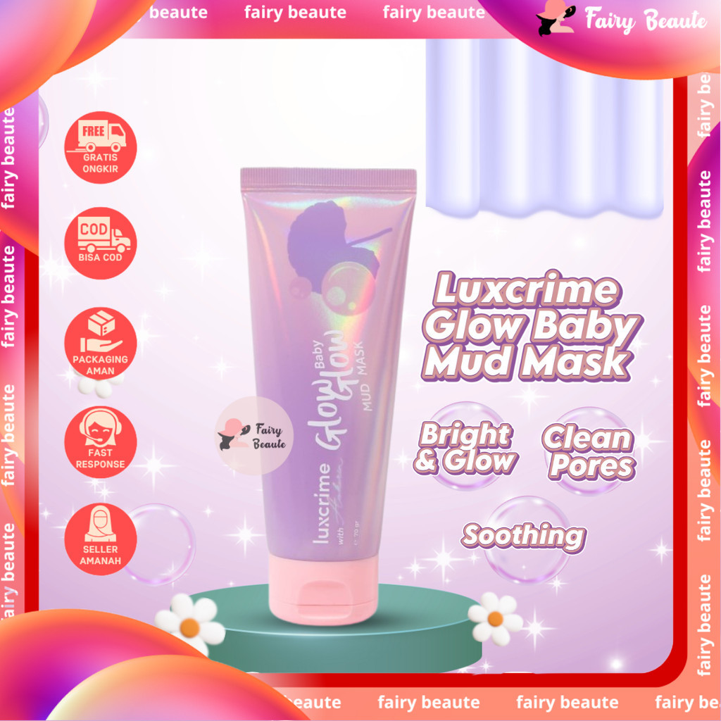 [ BPOM ] Luxcrime x Awkarin Glow Baby Glow Mud Mask