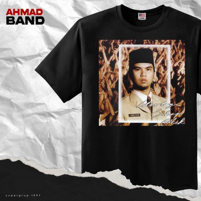 (COD) KAOS AHMAD BAND ALBUM IDEOLOGI SIKAP OTAK 98 - Hitam, S
