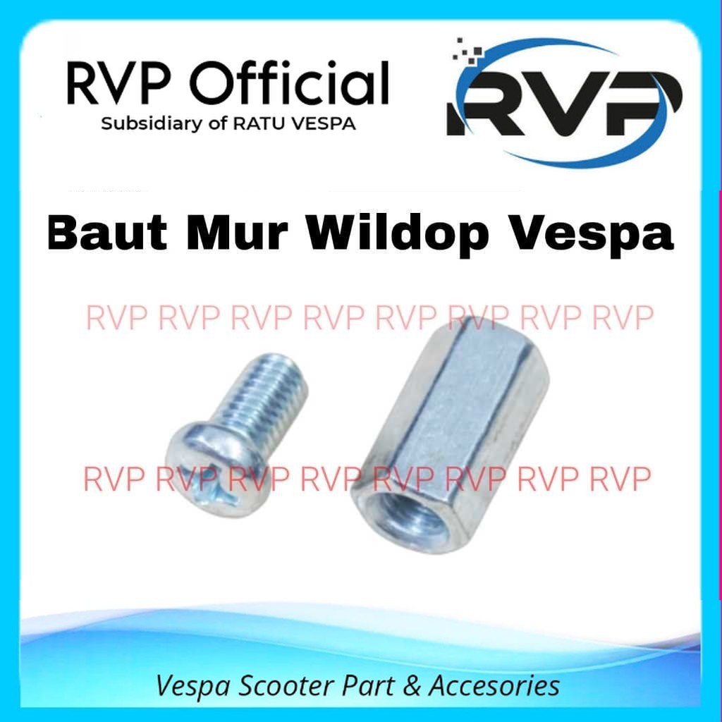 Baut Mur 13 Velg sambungan Wildop Vespa Excel Exclusive