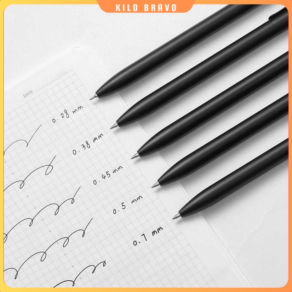 

Kaco Pulpen Gel Quick Dry Black Ink 0.28/0.38/0.45/0.5/0.7mm Nib 5 PCS - K1063