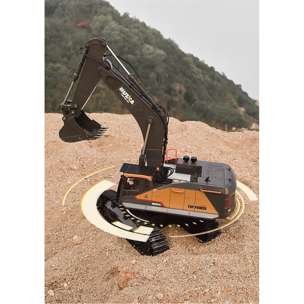 Arnew Super Large Huina Remote Control Alloy Excavator Toy C Engineering Excavator Charging And Remo