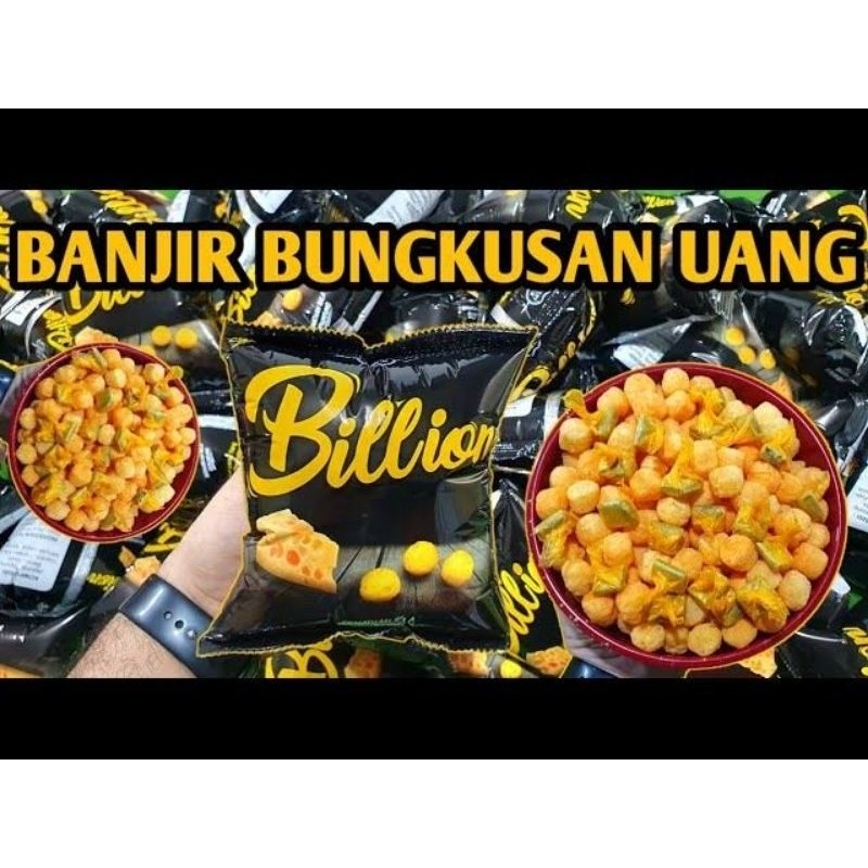 

Ciki billion berhadiah uang tunai - Ciki berhadiah uang - snack Billion 1 pak isi 10pcs