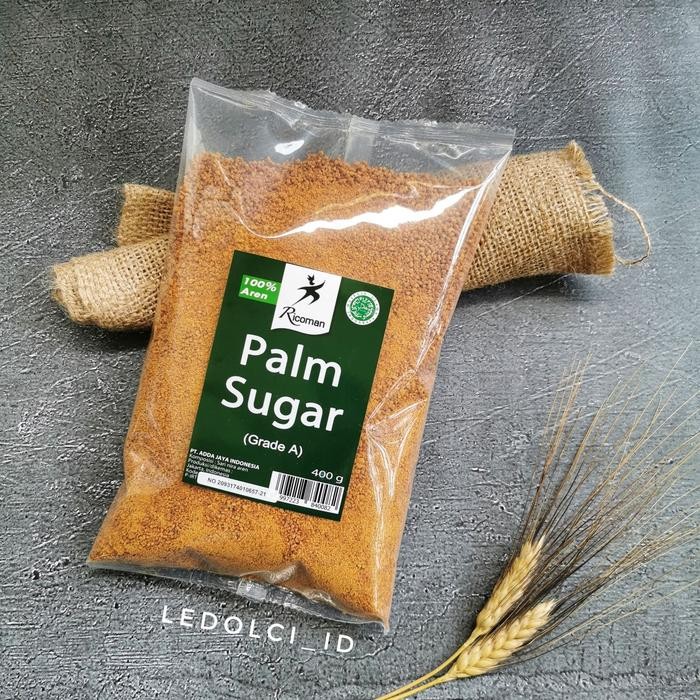 

PROMO! RICOMAN PALM SUGAR GULA PALEM GULA AREN GRADE A 400 GRAM (100% AREN)
