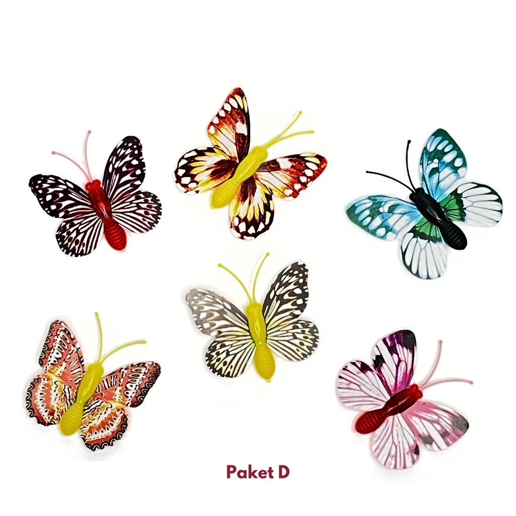 Souvenir Magnet Kulkas Serangga Kupu Kupu