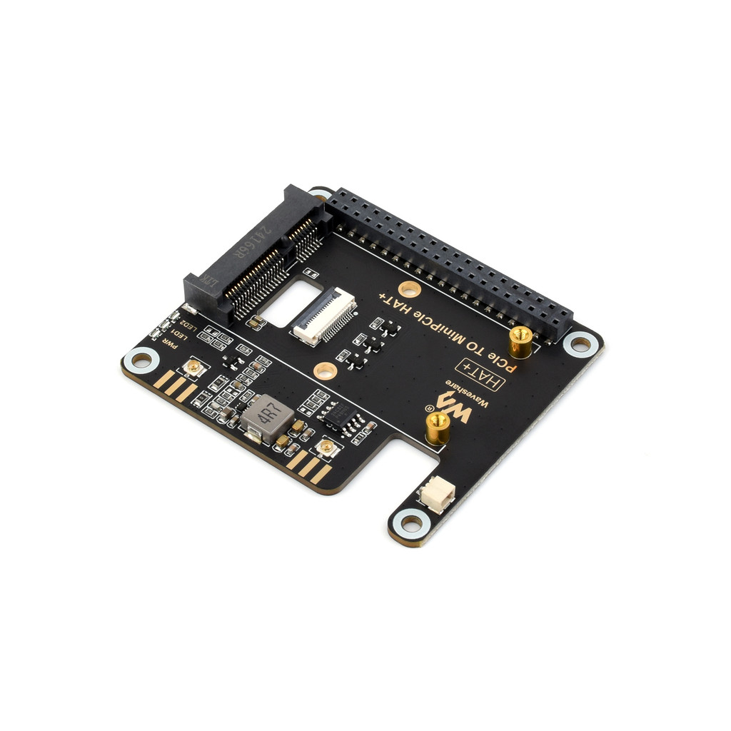 PCIe TO MiniPCIe HAT+,PCIe TO MiniPCIe Adapter For Pi 5, Compatible With MiniPCIe Wireless NIC,Suppo