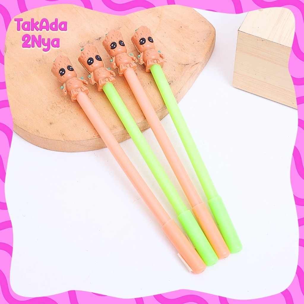 

Pena Gel Groot Alien Kayu Kebal Pen Pulpen Bolpen Gelpen Karakter Murah Lucu Unik Batang Pohon