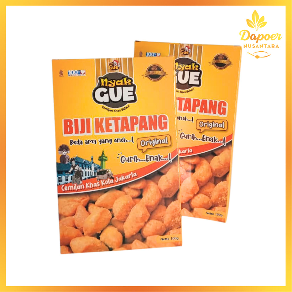 

Biji Ketapang Cemilan Khas Betawi Snack Tradisional Original Merk Nyank Gue