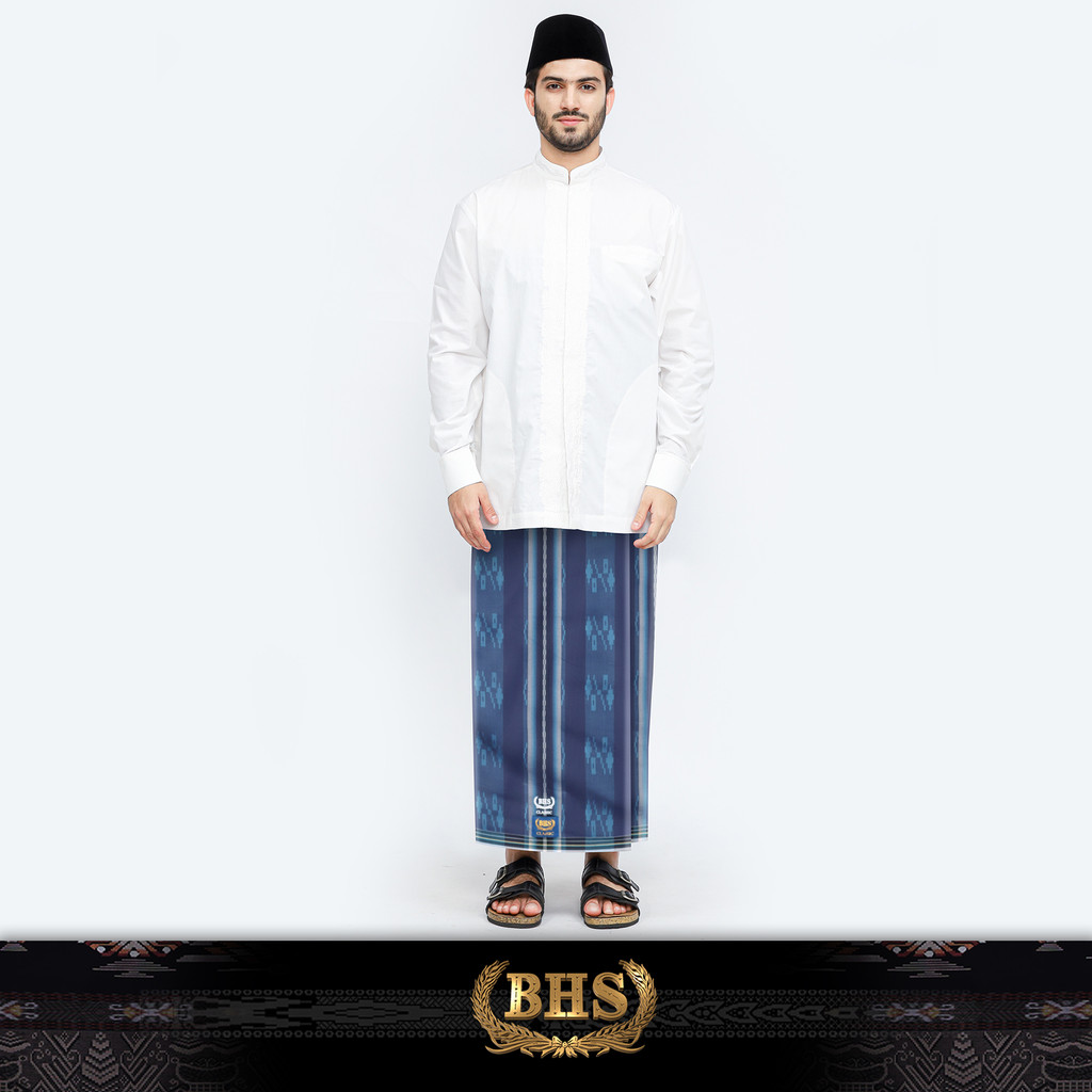 Sarung BHS Classic Gold Motif C44 DKA SJ Navy