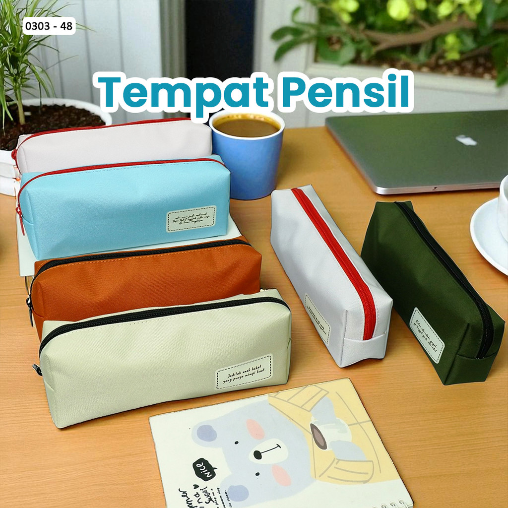 

Greebel Kotak Pensil Pencil Bag Aesthetic Colorful Kotak 0303-48 Pencil Case Pouch | Tempat Pensil Anak Lucu