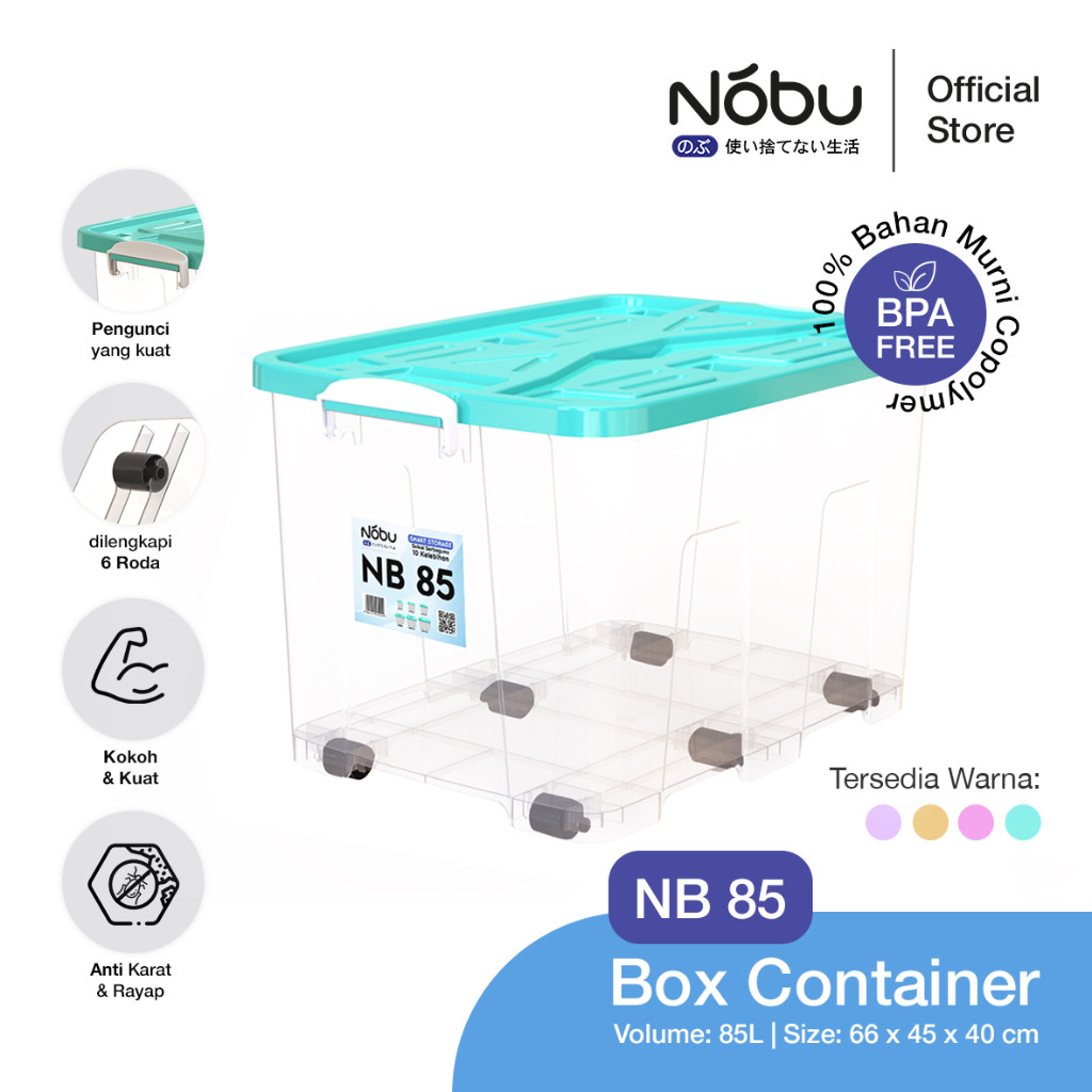AJM Kontainer Box Nobu 85 Liter Bening