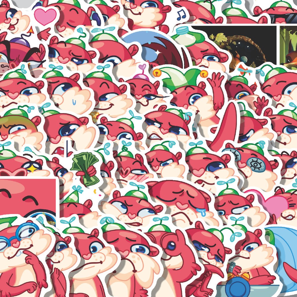 

Stiker Cutting Pack Stiker Animal Cute Otti Isi 100Pcs Series Aesthetic Lucu Keren Untuk Koper Bahan Vynil