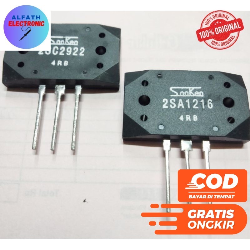 TR FINAL 2SA1216 2SC2922 TRANSISTOR FINAL SANKEN 4RB 2SA1216 2SC2922 SATU SET ORIGINAL KUALITAS BAGU