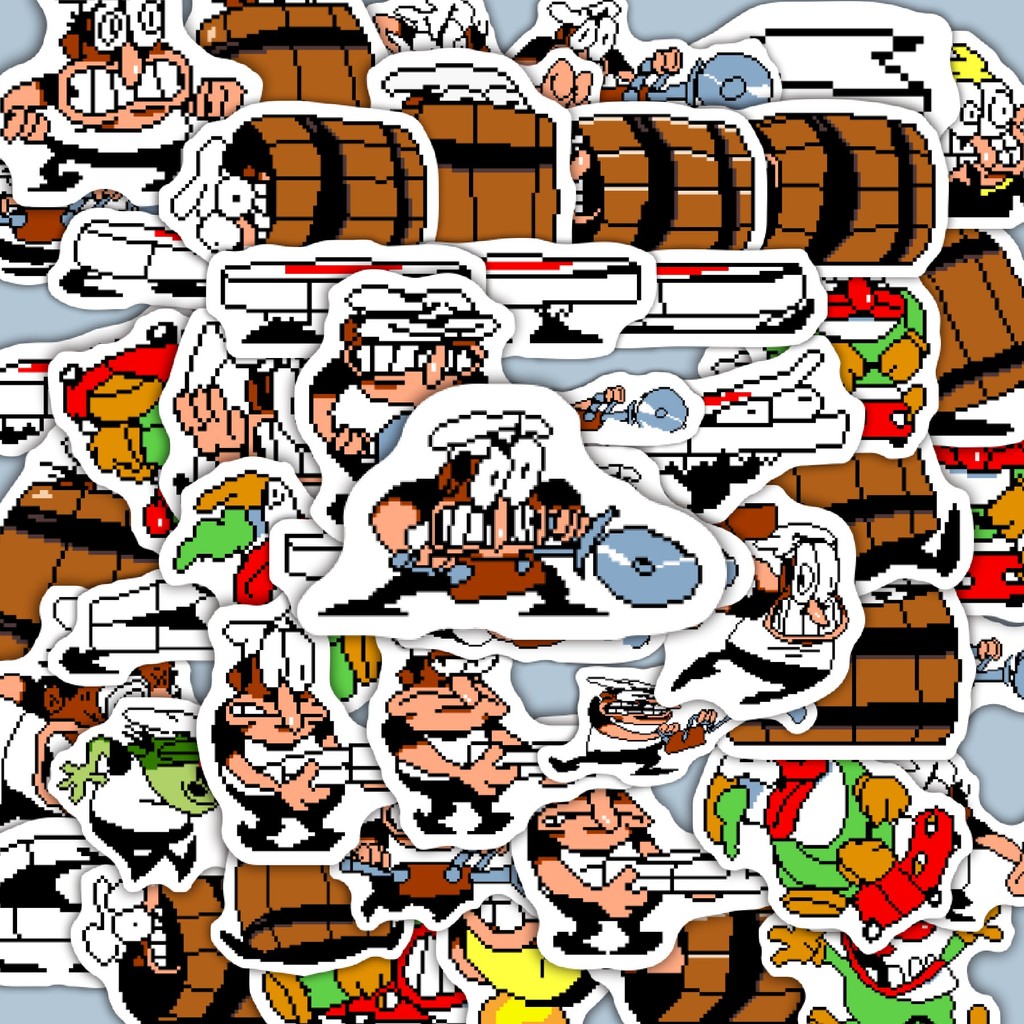 

100PCS Lucu Stiker Pizza T Pepi V24 Stiker Aesthetic Stiker Anti Air Stikers Berperekat Waterproof sticker decal buat Motor Helm Buku Journal Koper Casing HP Laptop Botol Minum Hadiah anak